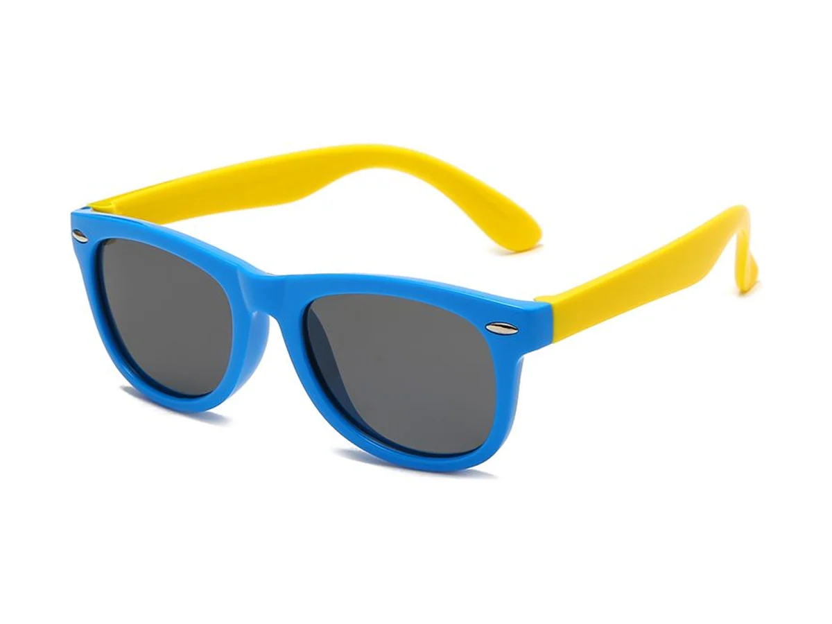 Compact Square TPEE Polarized Sunglasses for Kids