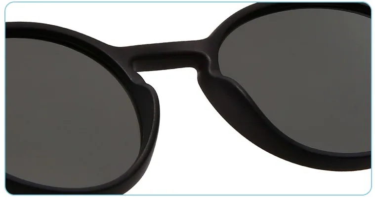 DMKIDS-S5009 round TPEE sunglasses temple and hinge detail