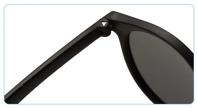 DMKIDS-S5009 round TPEE sunglasses bridge and frame detail